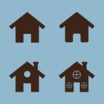 House Icon Set Stock Photo