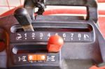 Speed Tractor Gearshift Knob Stock Photo