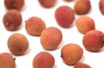 Bunch Of Lychee Fruits Stock Photo