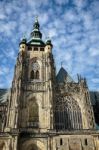 St Vitus Cathedral In Prague Stock Photo