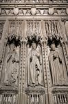 Statues Of Three Kings In Canterbury Cathedral Stock Photo