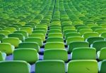 Green Chairs Stock Photo