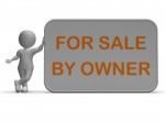 For Sale By Owner Means Property Or Item Listing Stock Photo