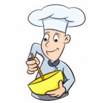 Chef Cartoon Islolated -  Illustration Stock Photo