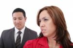 Young Couple Having Argument Stock Photo