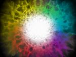 Explosion Spectum Color Fire Ball Stock Photo