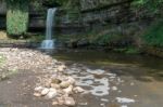 View Of Askrigg Waterfall In The Yorkshire Dales National Park Stock Photo