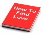 Book On How To Find Love Stock Photo