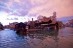 Venice Italy San Trovaso Squero View Stock Photo