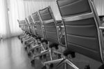 Chairs in Conference Room Stock Photo