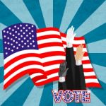 Vote For American President Stock Photo