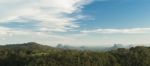 Mount Beerwah In The Afternoon Sun Stock Photo