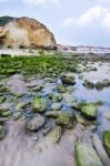 Olhos D'agua, Algarve Stock Photo