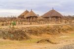 Landscape In Ethiopia Near Gebre Guracha Stock Photo