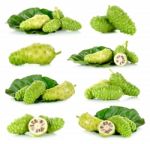 Exotic Fruit - Noni Isolated On The White Background Stock Photo