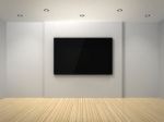 TV Lcd In Room Stock Photo