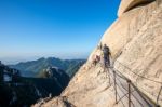 Seoul, South Korea - Sep 27: Climbers And Tourists On Bukhansan Mountain. Photo Taken On Sep 27, 2015 In Seoul, South Korea Stock Photo