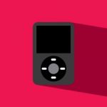 Music Player Flat Icon   Illustration  Stock Photo