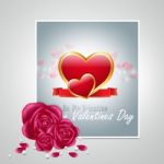 Red Love Heart, Valentines Day Concept Stock Photo