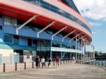 The Millennium Stadium At Cardiff Arms Park Stock Photo