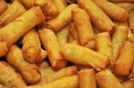 Spring Rolls Food Stock Photo