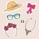 Set Of Woman's Accessories Stock Photo