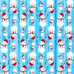 Snowman Pattern Stock Photo