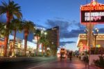 Las Vegas, January 31: Las Vegas Strip At Sunset On January 31, Stock Photo