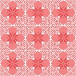 Seamless Geometric Snowflake Pattern Stock Photo