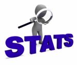 Stats Character Shows Statistics Reports Stat Or Analysis Stock Photo