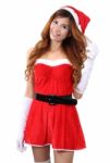 Santa Claus Woman Stock Photo