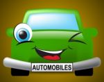 Automobiles Car Represents Motor Vehicle And Driving Stock Photo