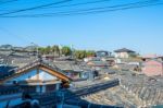 Bukchon Hanok Village,traditional Korean Style Architecture In Seoul,korea Stock Photo