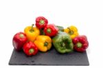 Colorful Bell Peppers Stock Photo