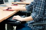 Computer Classroom Stock Photo