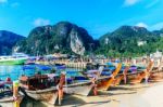 Phi-phi Island, Krabi, Thailand - November 10, 2016: Longtrail B Stock Photo