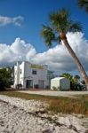 Motel On The Beach Stock Photo