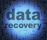 Data Recovery Shows Getting Back And Bytes Stock Photo