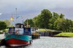 Caledonian Canal At Corpach Stock Photo