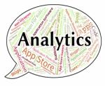 Analytics Word Means Info Reporting And Usage Stock Photo