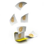 Folder With E-mail Concept Stock Photo