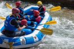 Water Sports At The Cardiff International White Water Centre Stock Photo