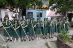 Student 11-12 Years Old, Scout Assembly, Teepangkorn Scout Camp In Samut Sakhon Thailand Stock Photo