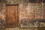 Old Wall And Door Stock Photo