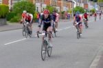 Cyclists Participating In The Velethon Cycling Event In Cardiff Stock Photo