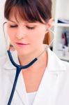 Doctor With Stethoscope Stock Photo