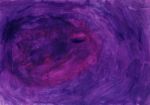 Purple Color Painting Stock Photo