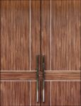 Modern Wood Door Stock Photo