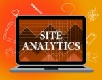 Site Analytics Represents Network Technology And Sites Stock Photo