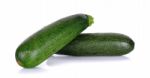 Zucchini Courgette Isolated On The White Background Stock Photo